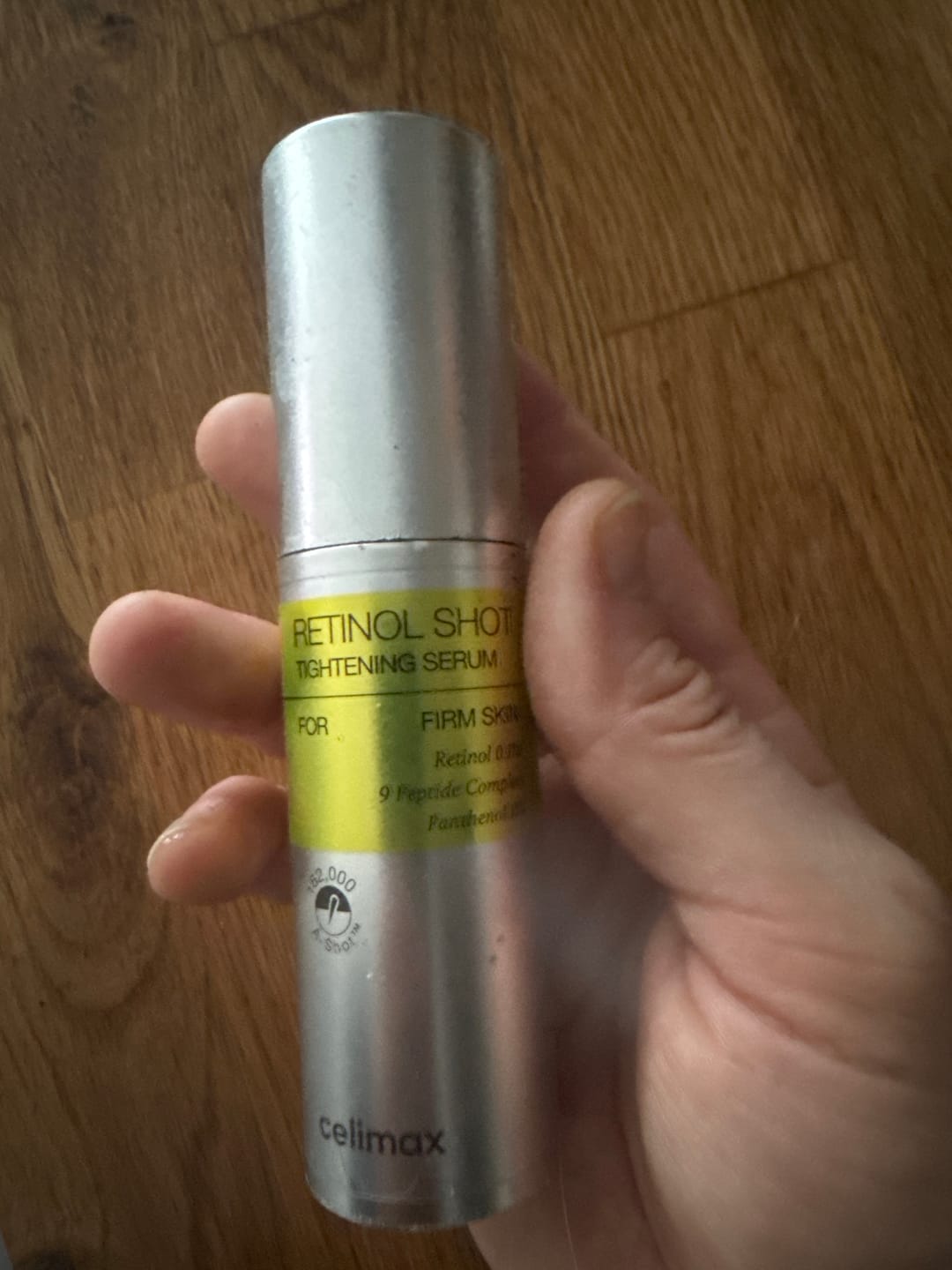 Customer photo review of Liftinga efektu piešķirošs serums ar retinolu un mikroadatām Celimax The Vita−A Retinol Shot Tightening Serum