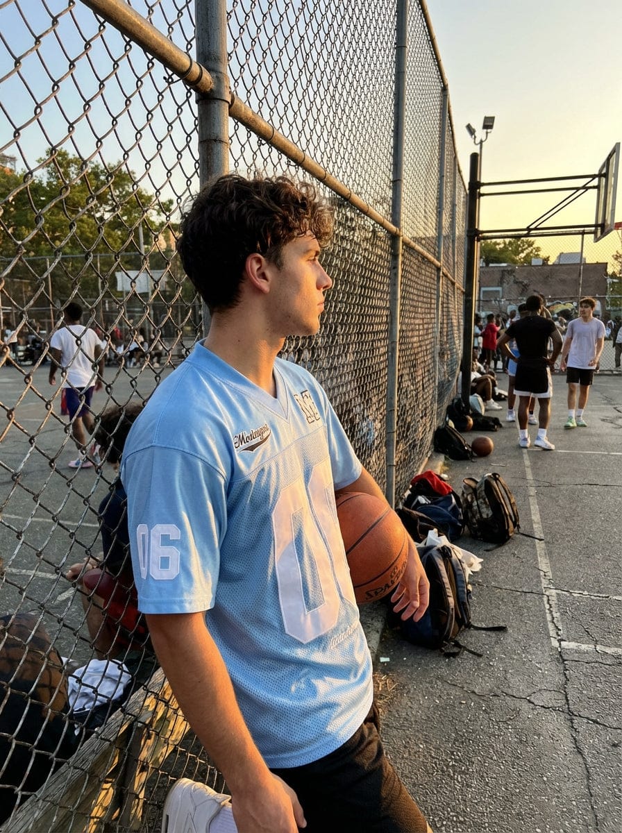 Customer photo review of Jersey Loose Satin 06 Stitching Sports T-Shirt