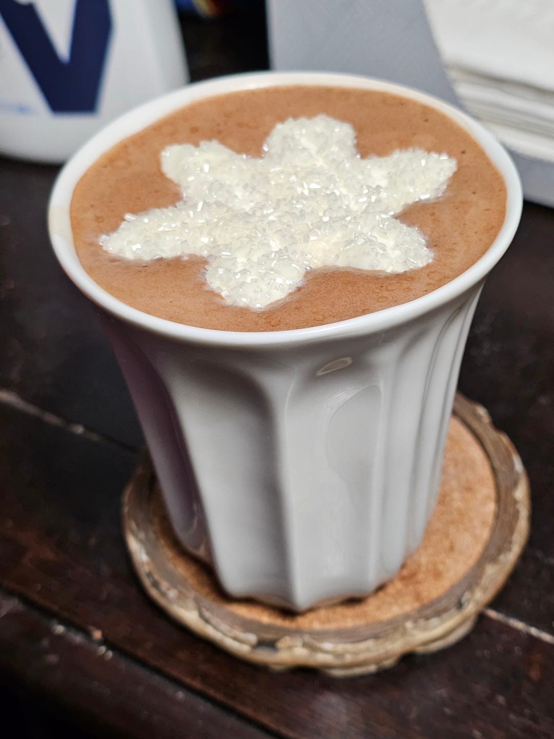 Customer photo review of 85% Dark Hot Chocolate