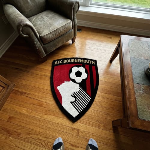 Customer photo review of AFC Bournemouth FC Logo Rug