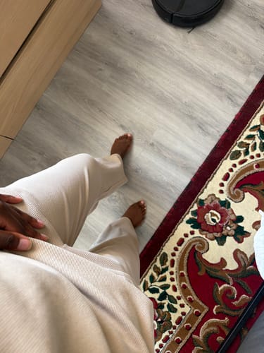 Customer photo review of Velour Knit Pants - Sandstone S