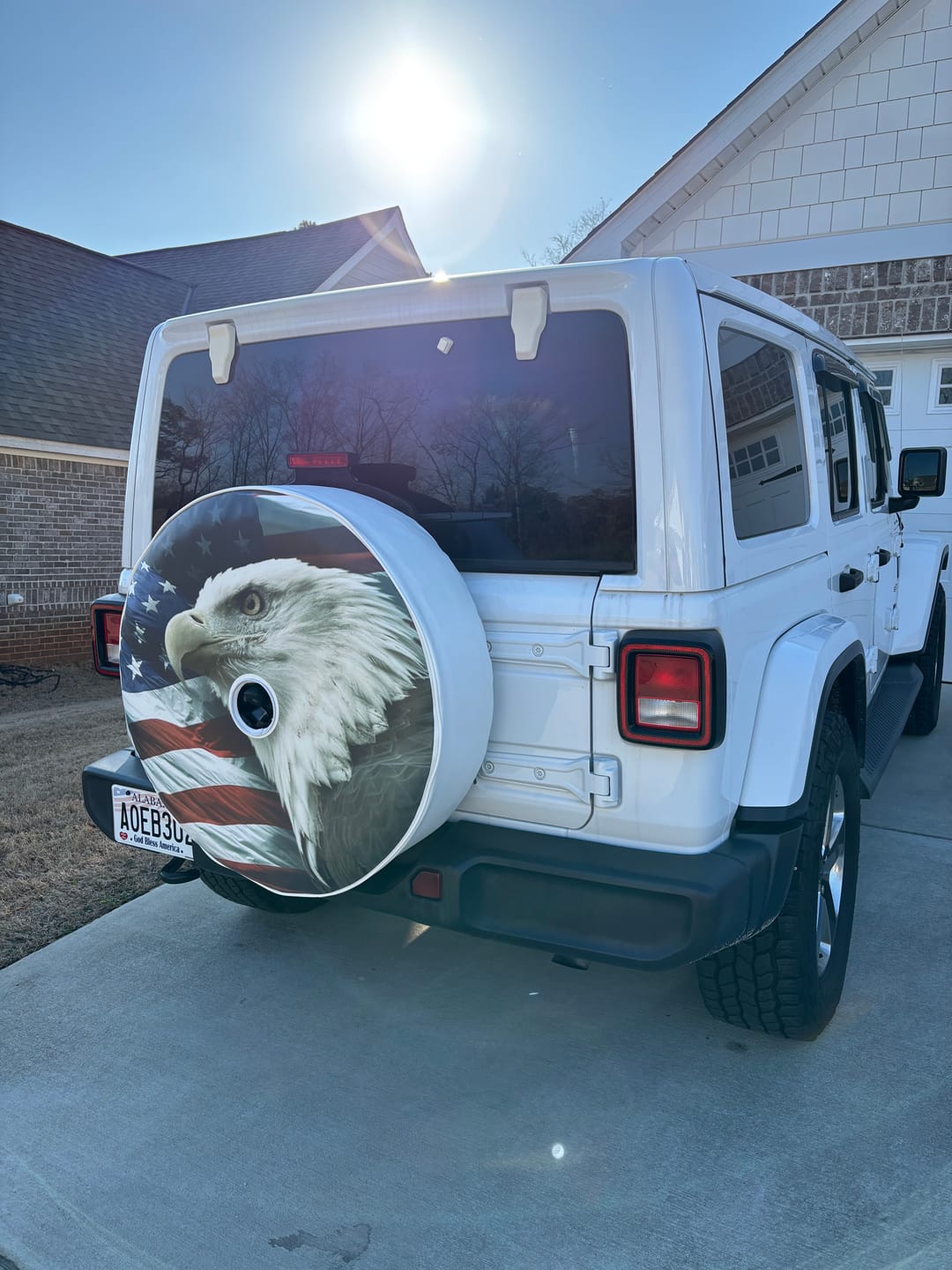 Customer photo review of American Flag With Bald Eagle