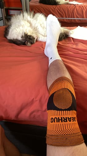 Customer photo review of Knee Compression Support Sleeve For Arthritic Relief & Pain Recovery