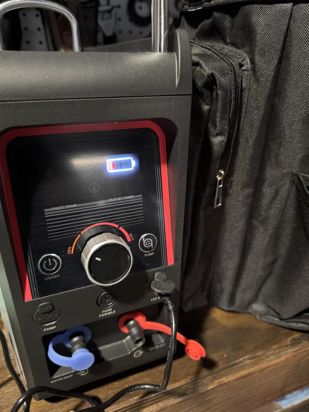 Customer photo review of Nano 3 Pro Portable Gas Hot Water System Camping and Off-Grid Shower
