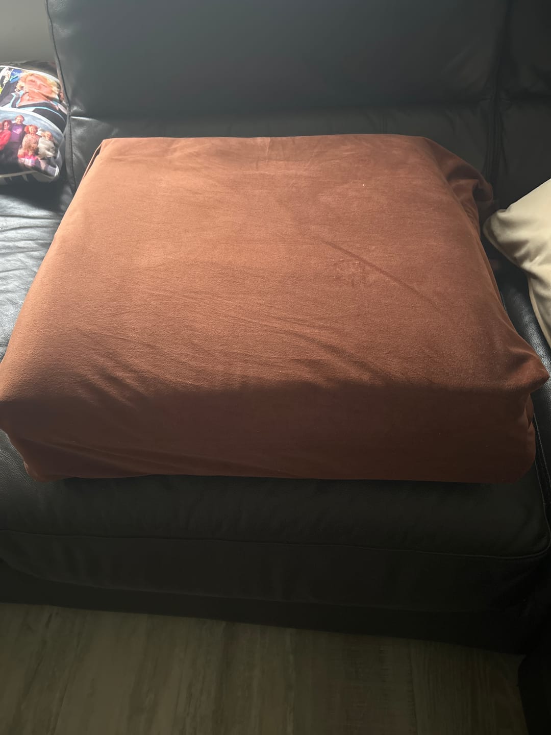Customer photo review of Plain Upholstery Velvet Fabric