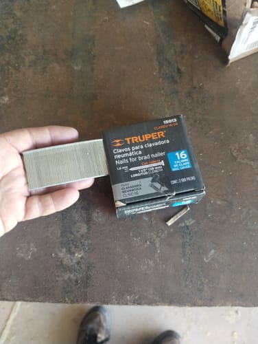 Customer photo review of Clavos Para Clavadora 11/2 Claneu-16-38 Truper