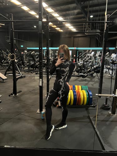 Customer photo review of Women's Void Tech™ Black Noire Catsuit [VOID BLACK]