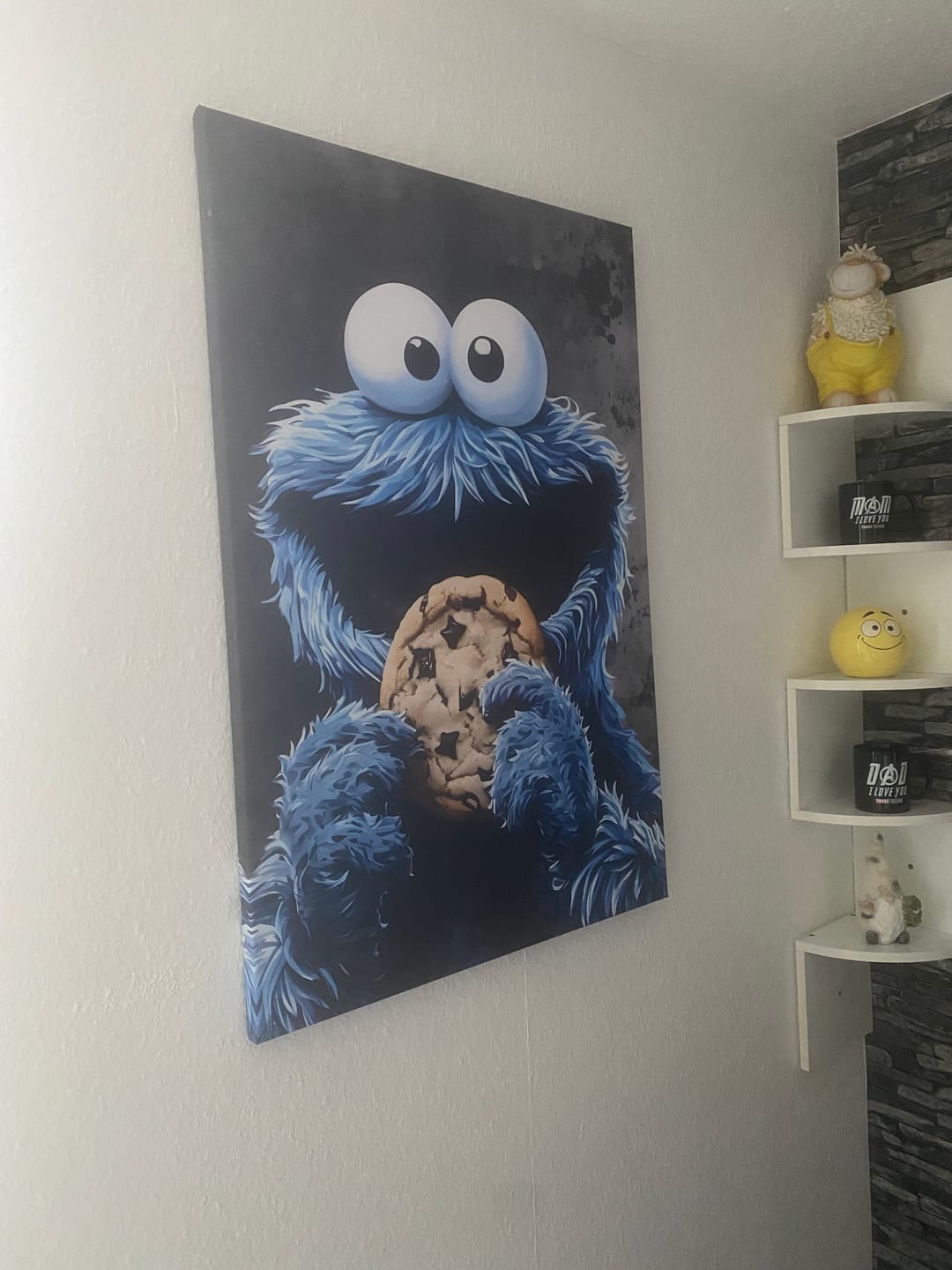 Customer photo review of Leinwandbild Keksmonster Hochformat