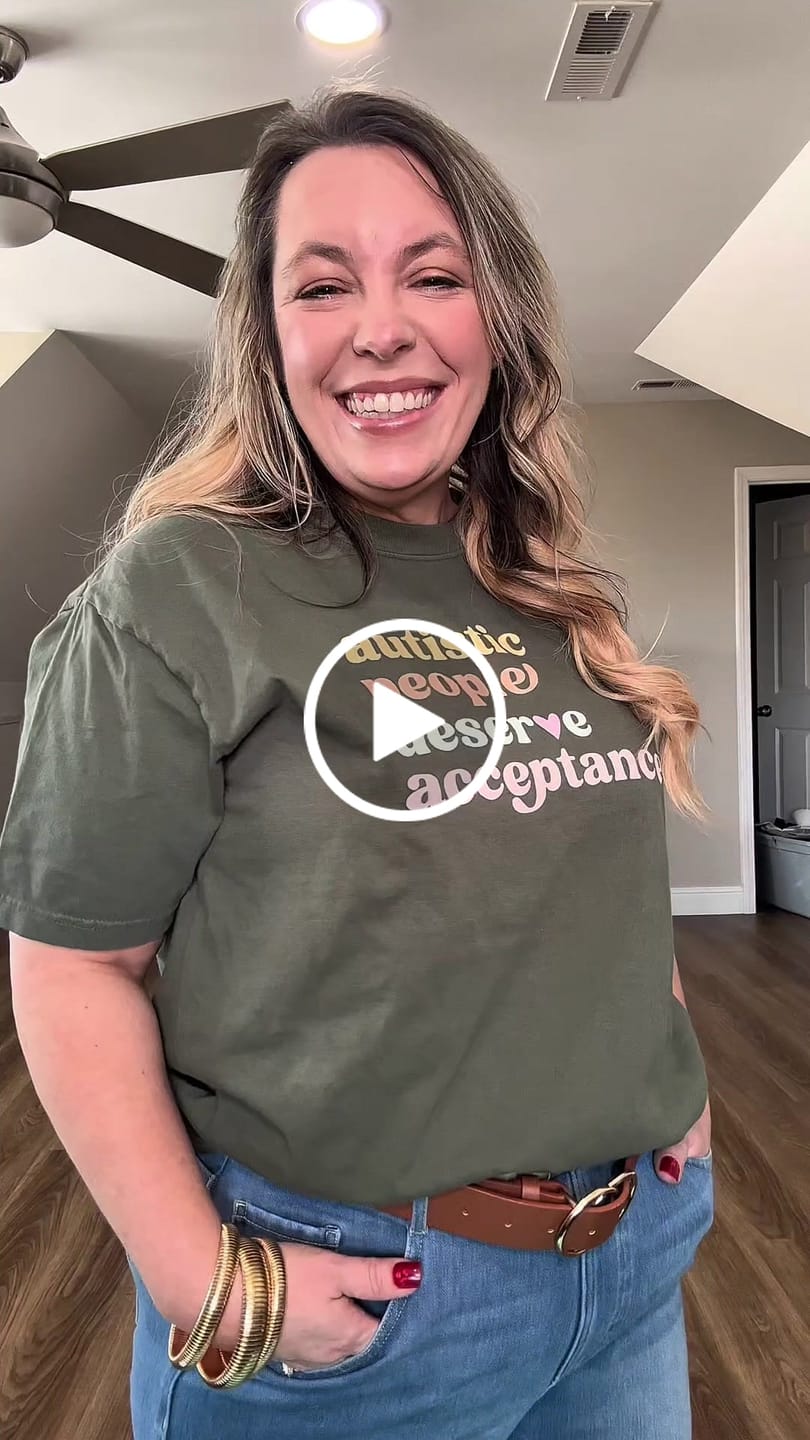 Customer video review of Autism Acceptance 2026 Together We Bloom Comfort Colors Tee
