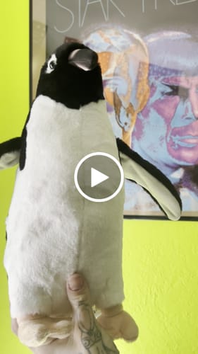 Customer video review of Adélie Penguin Bird Soft Stuffed Plush Toy