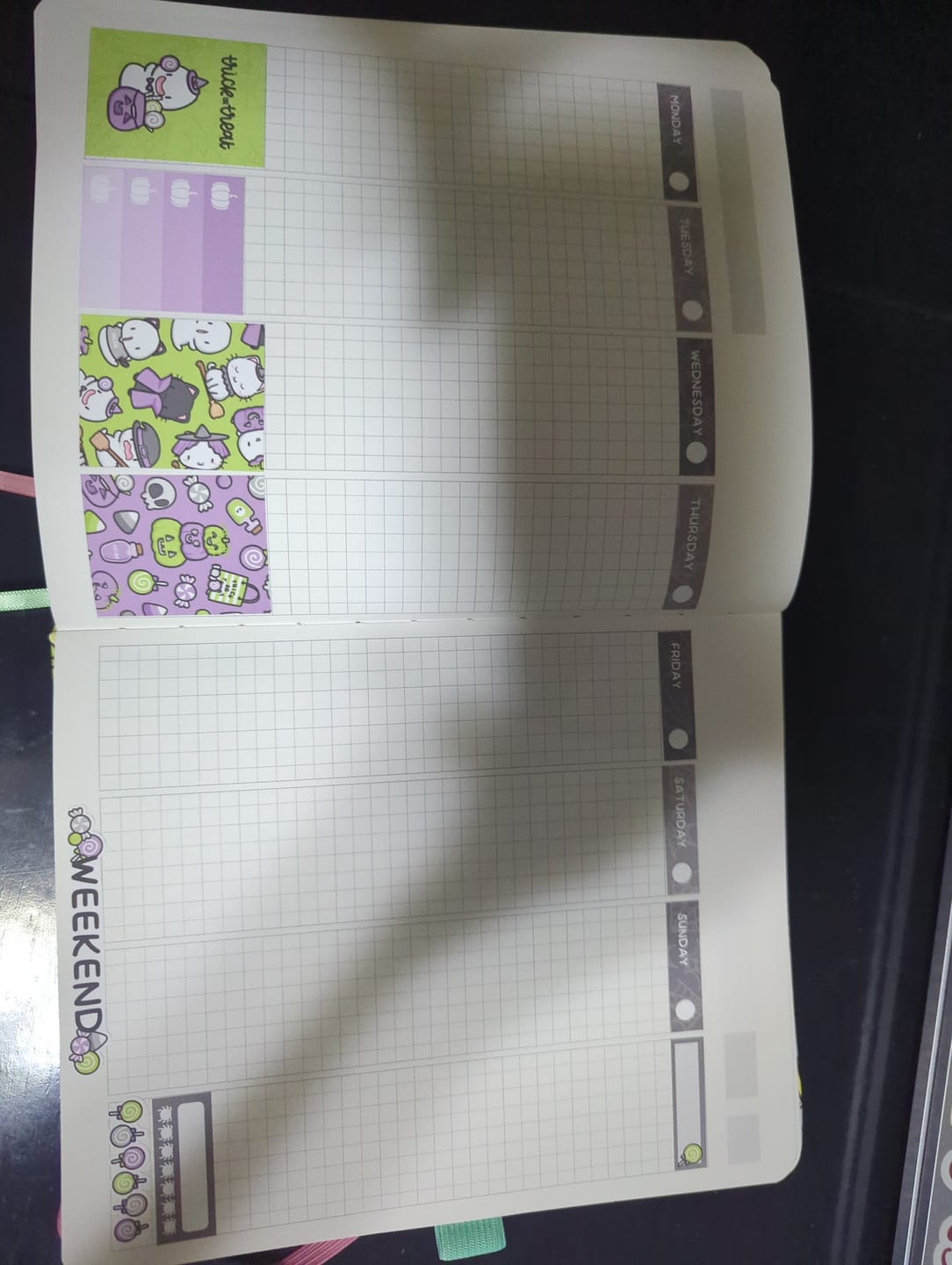 Customer photo review of Spooky Halloween Mini Planner Kit (Set of 2)