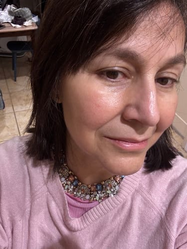Customer photo review of ASHA Pastel Statement Choker