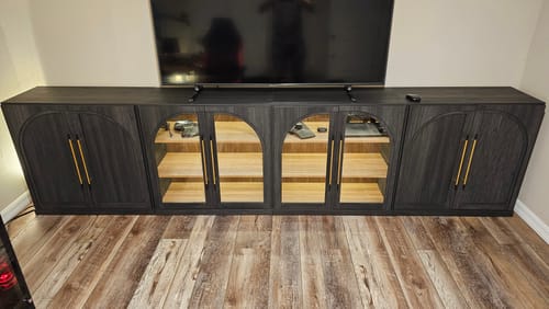 Customer photo review of Jagger Modular Sideboard Cabinet Set (4-Piece)