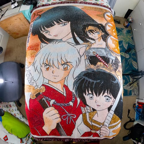 Customer photo review of Yasha Woven Blanket Tapestry