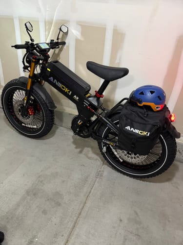 Customer photo review of Aniioki eBike Rack Pannier Bag Saddle Bag