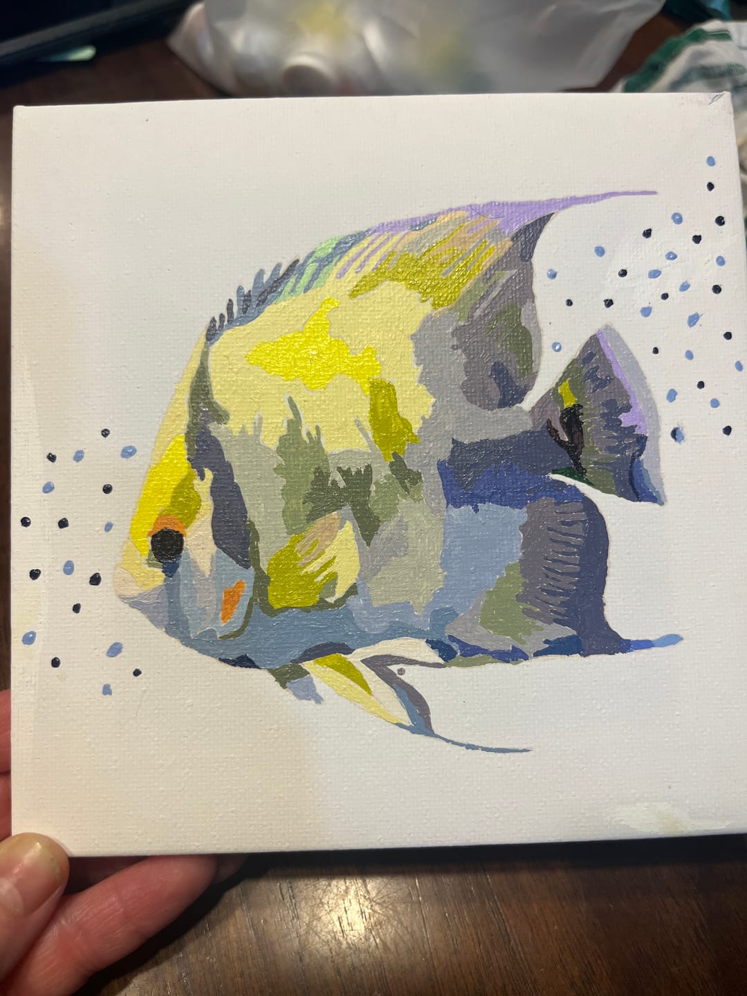Customer photo review of 6 Mini Paintings - Fish Set