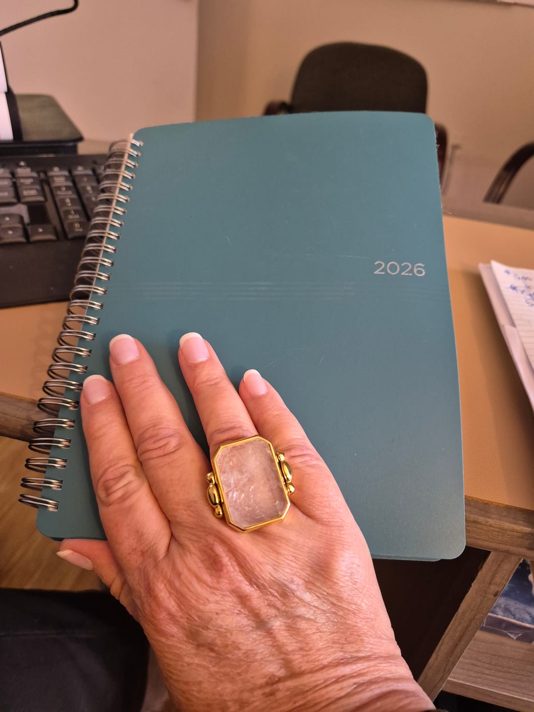 Customer photo review of Marique French Vintage Crystal Ring