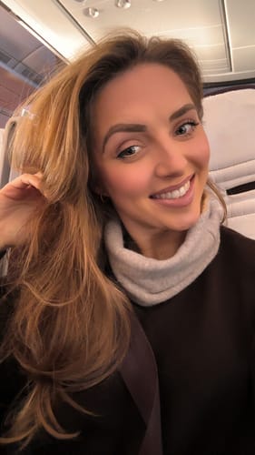 Customer photo review of Mocha and Camel Neck Warmer