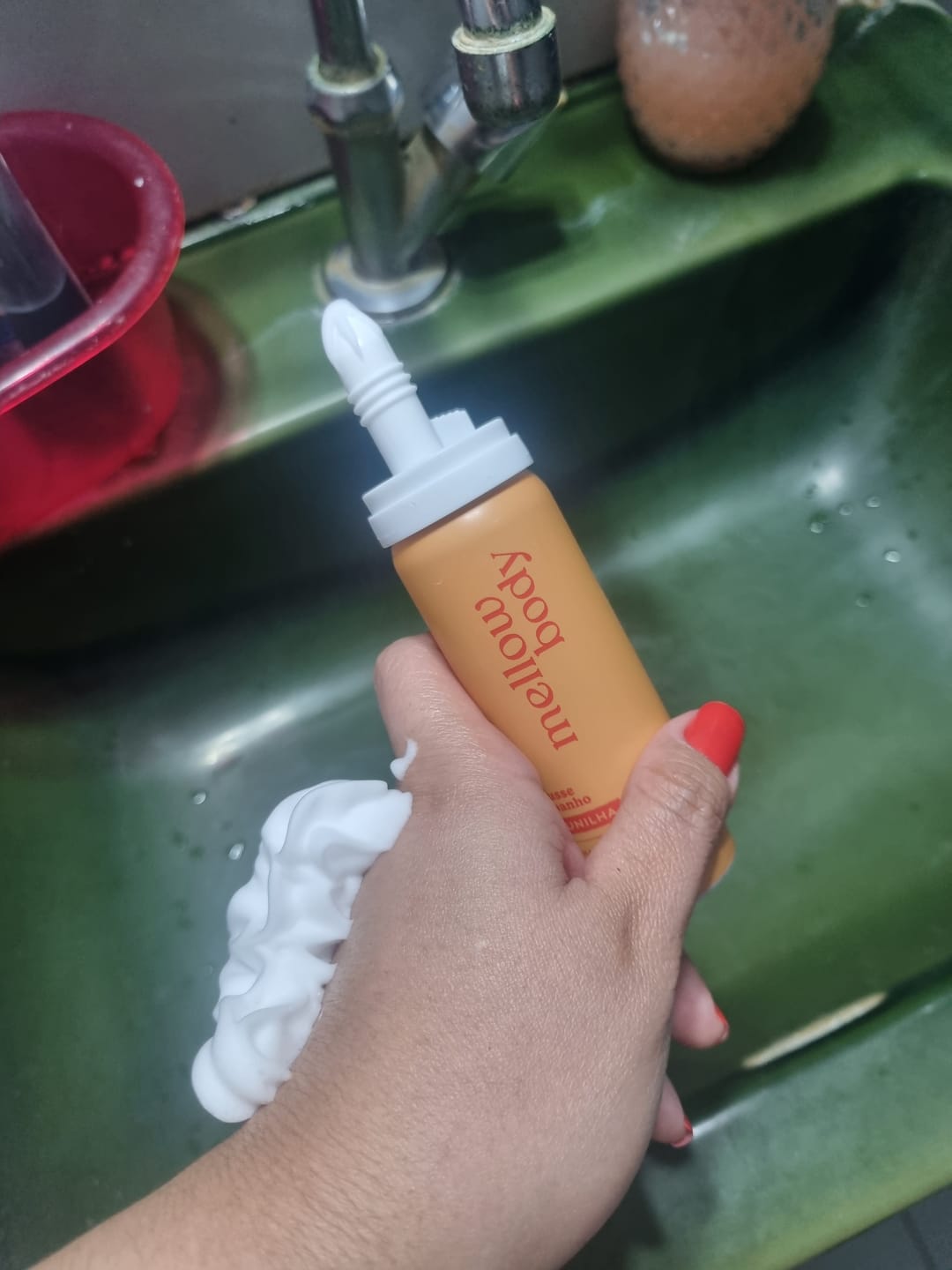 Customer photo review of Mellow Mousse Baunilha