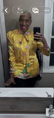 Customer photo review of Golden Soror Chains & More Blouse- AKA