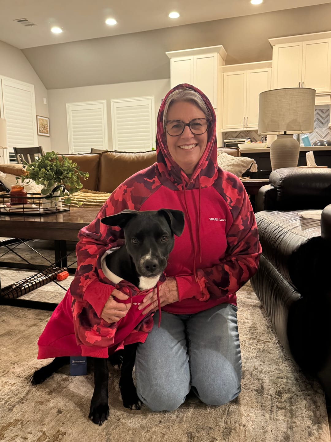 Customer photo review of Fuchsia Camo Human Hoodie