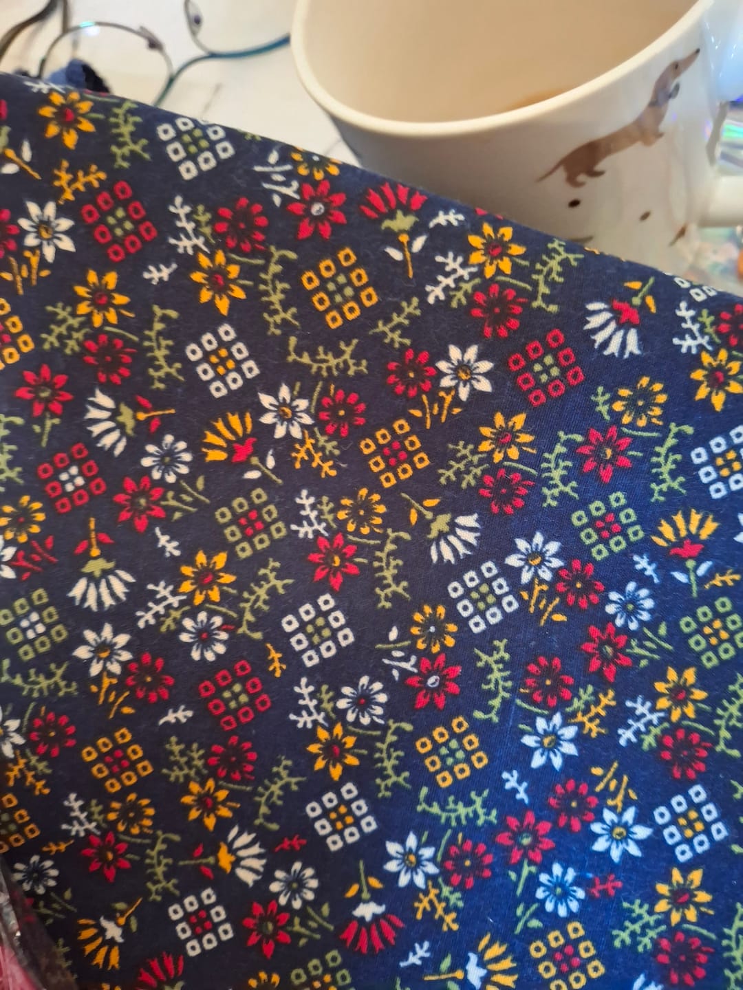 Customer photo review of FREE Christmas Gift: 3 Metres Printed 100% Cotton