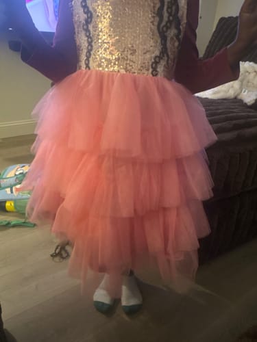 Customer photo review of Baby Girl Birthday Party Dress Toddler Cute Bow Puffy Pageant Princess Dress