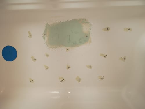 Customer photo review of Floor Support Foam - 1 Can