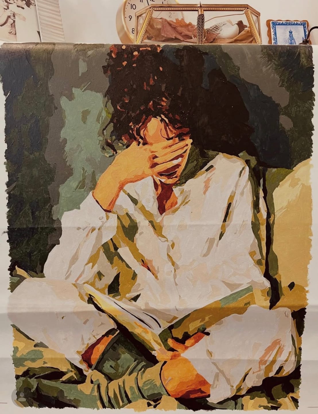 Customer photo review of Reading time | Paint by Number
