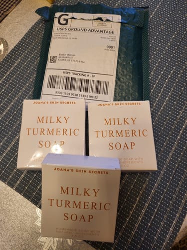 Customer photo review of MILKY TURMERIC SOAP