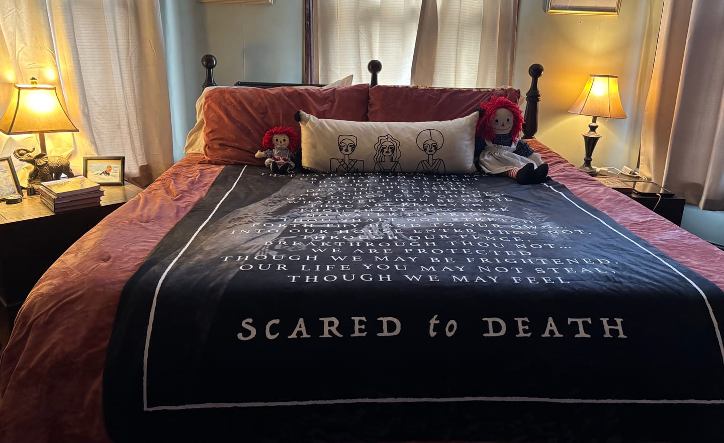 Customer photo review of Protection Spell Fleece Blanket