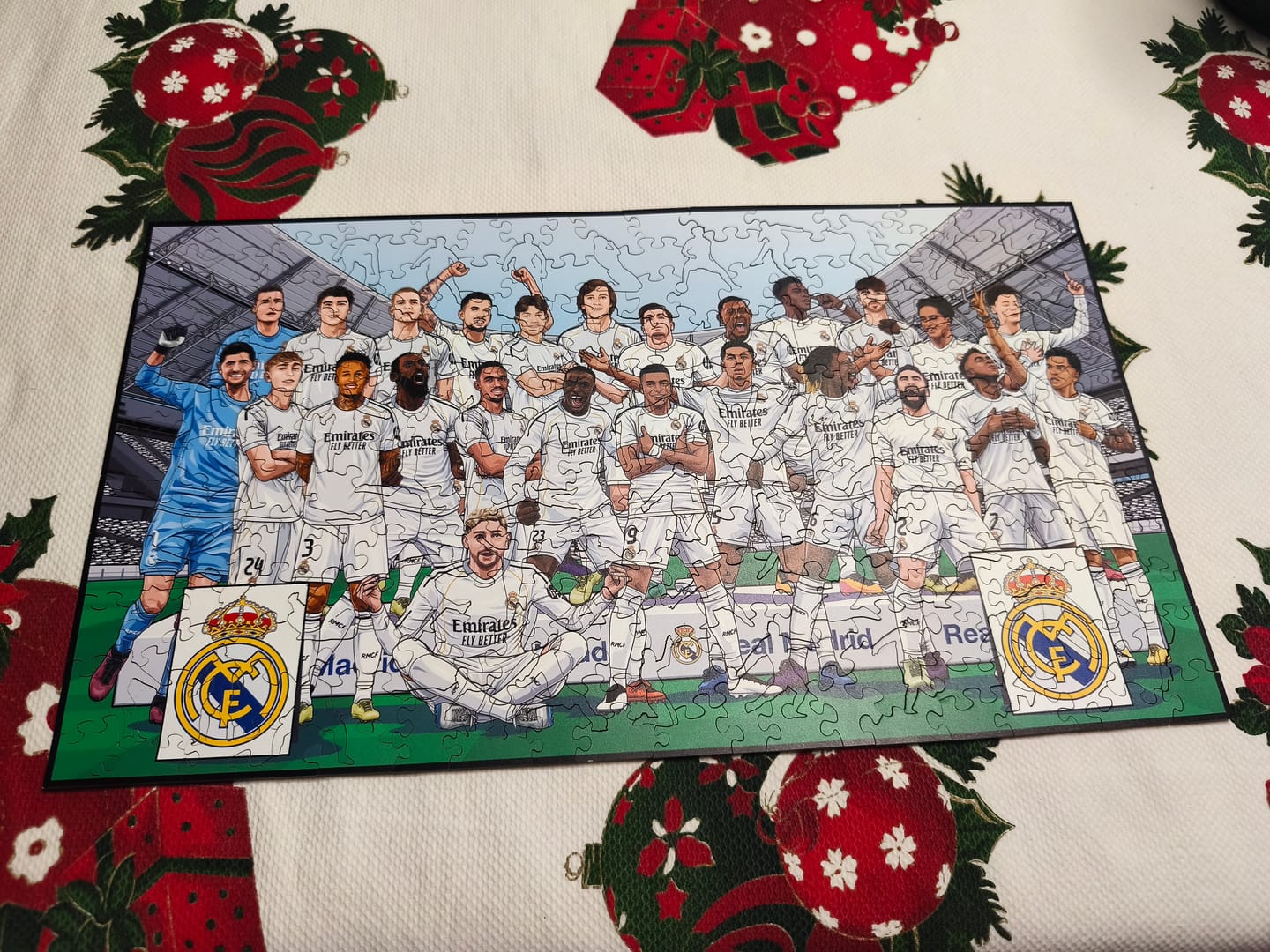 Customer photo review of Real Madrid CF® Equipo 25/26 - Puzzle de Madera
