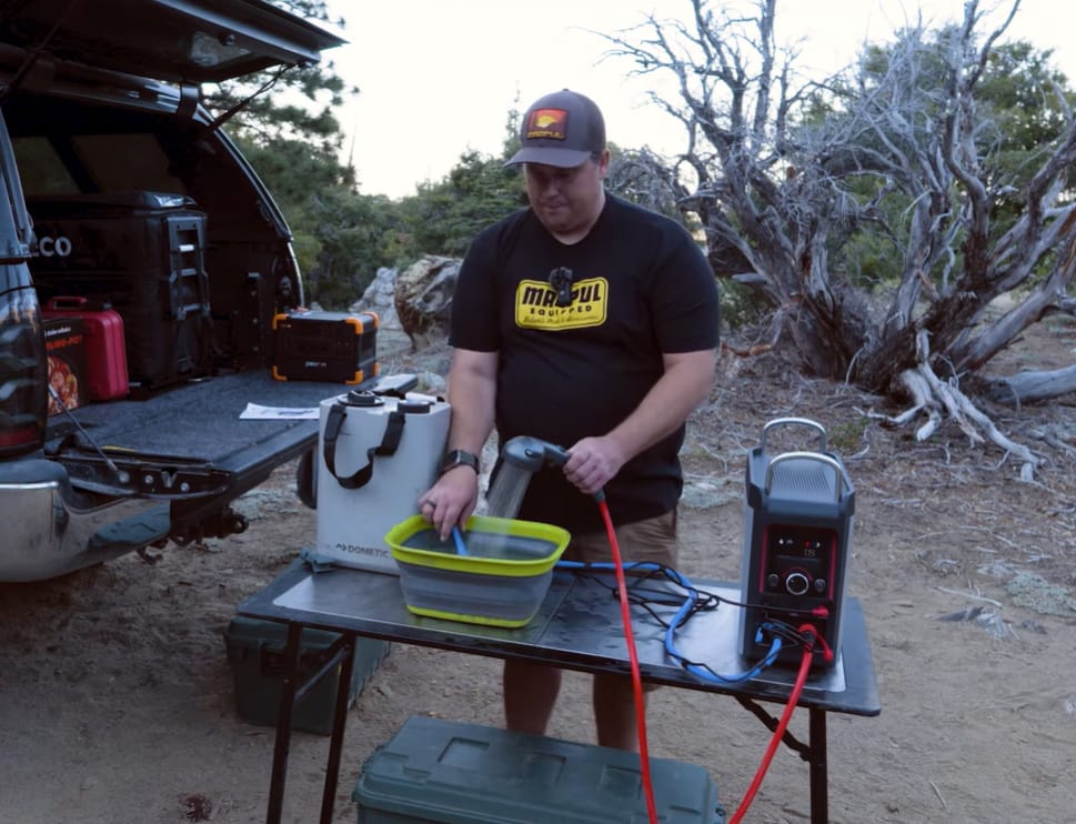 Customer photo review of Nano 3 Pro Portable Gas Hot Water System Camping and Off-Grid Shower
