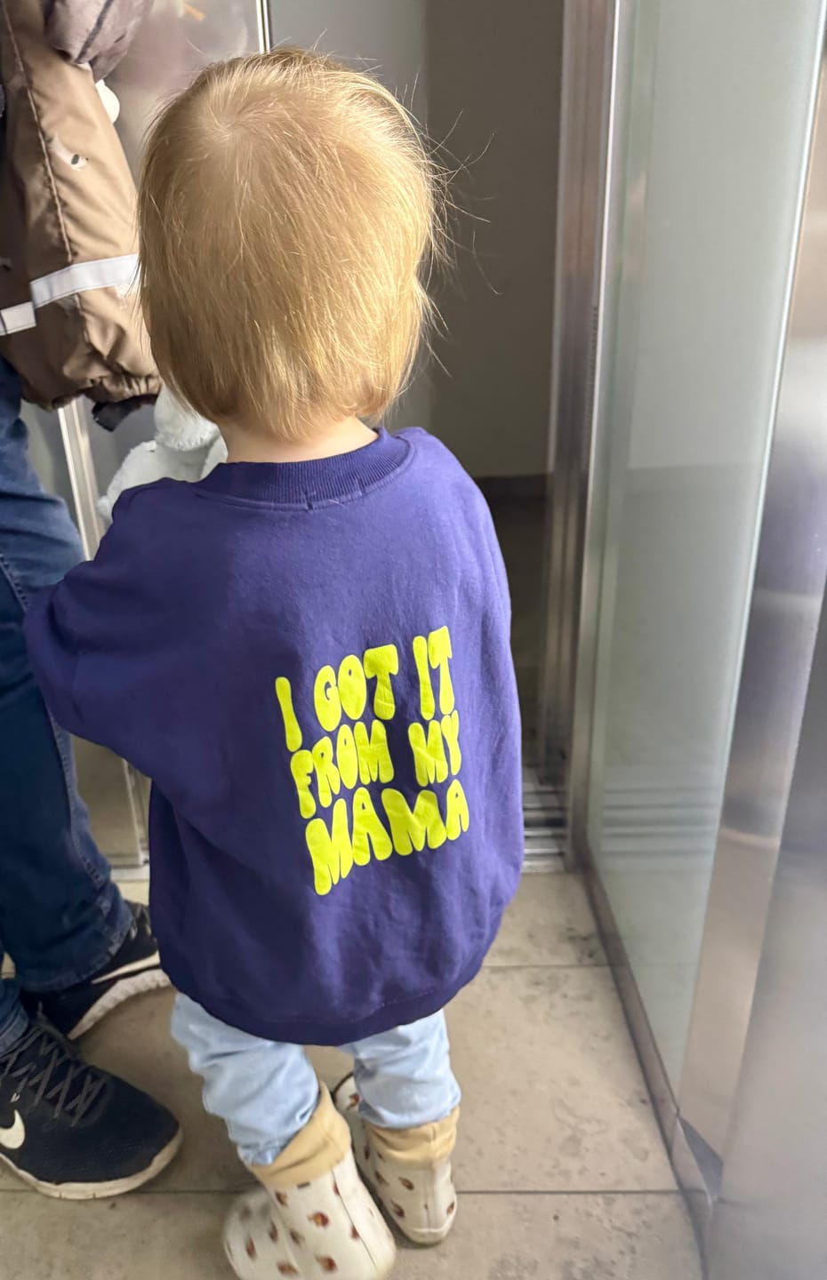 Customer photo review of I Got it from my Mama Sweater