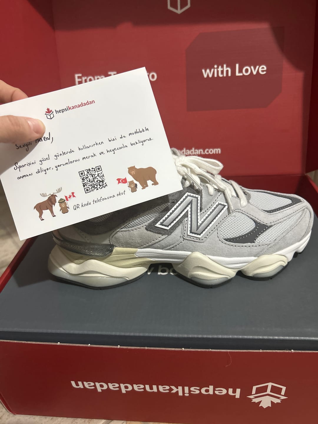 Customer photo review of New Balance 9060 Grey U9060GRY - Hemen Kargoda