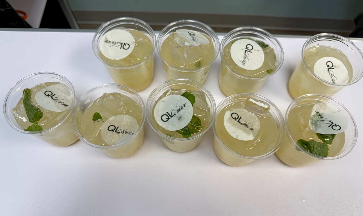 Customer photo review of Personalized Edible Monogram Drink Toppers - Custom Cocktail Garnishes