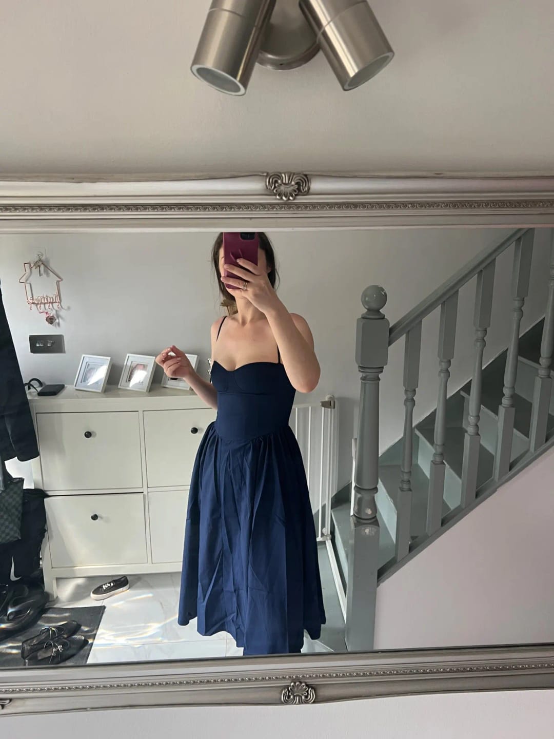 Customer photo review of Annika Sleeveless Strap Midi Dress