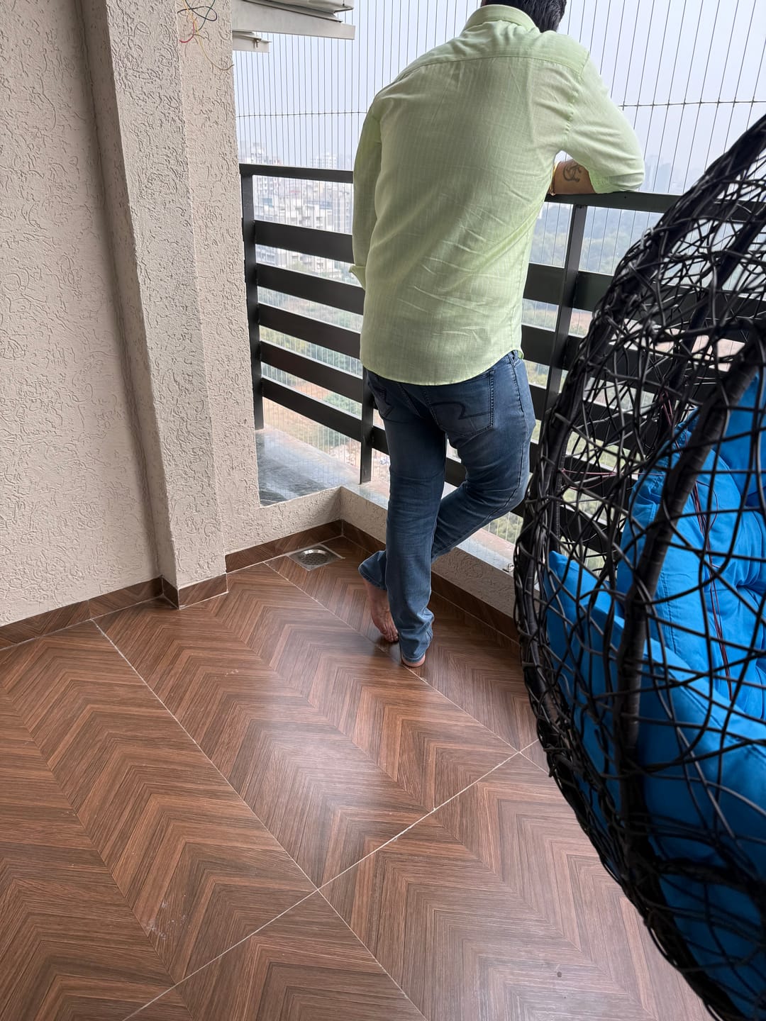 Customer photo review of Radium Green & White Stripes -Full-Bamboo Linen