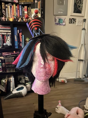 Customer photo review of KPop Demon Hunters The Saja Boys Jinu Short Black Hair Basic Wig