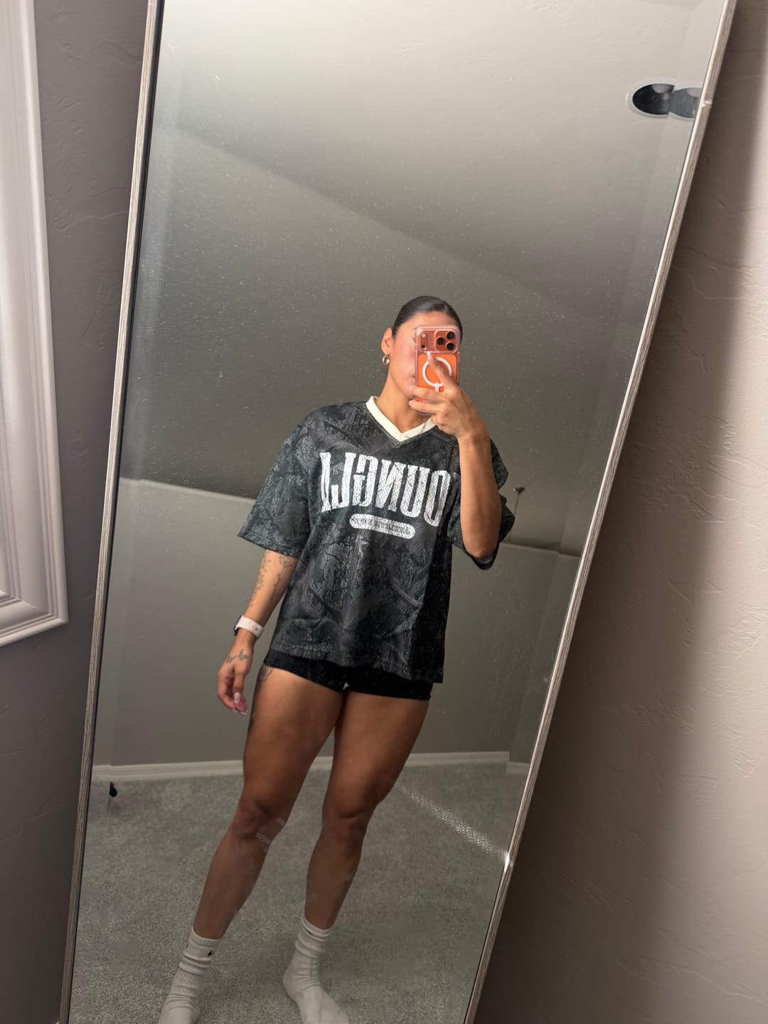 Customer photo review of 4187 - Varsity Football Cropped Jersey