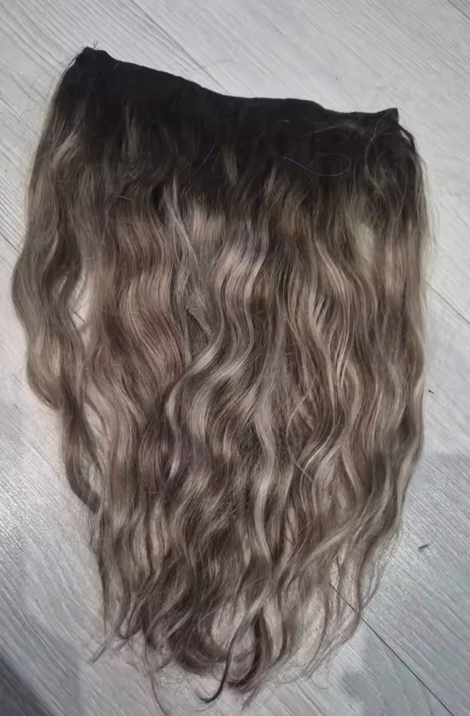Customer photo review of Extensiones de Cabello Natural 100% ©️ Balayage Hilo Invisible