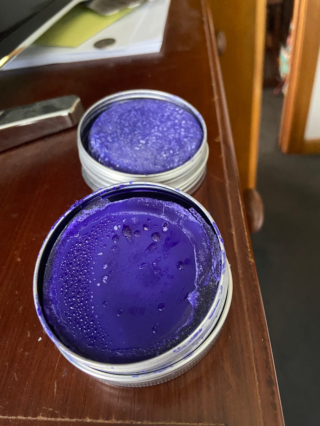 Customer photo review of Violet Toning Conditioner Bar