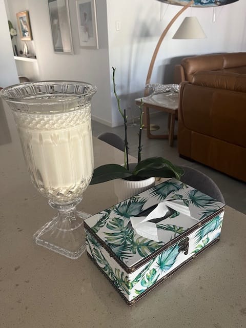 Customer photo review of Coconut & Lime - Crystal Vase Candle