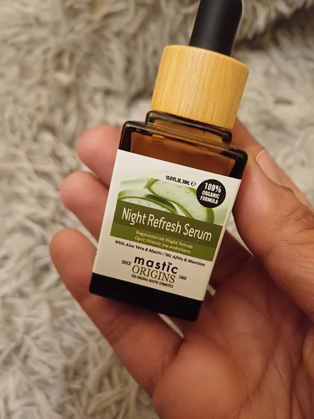 Customer photo review of Night Refresh Serum