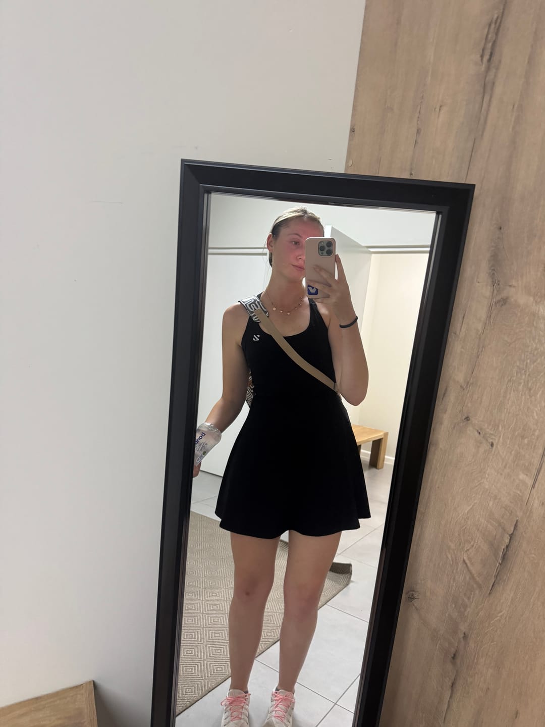 Customer photo review of One-Piece Activewear Dress with Stretchy Built-In Shorts & Bra