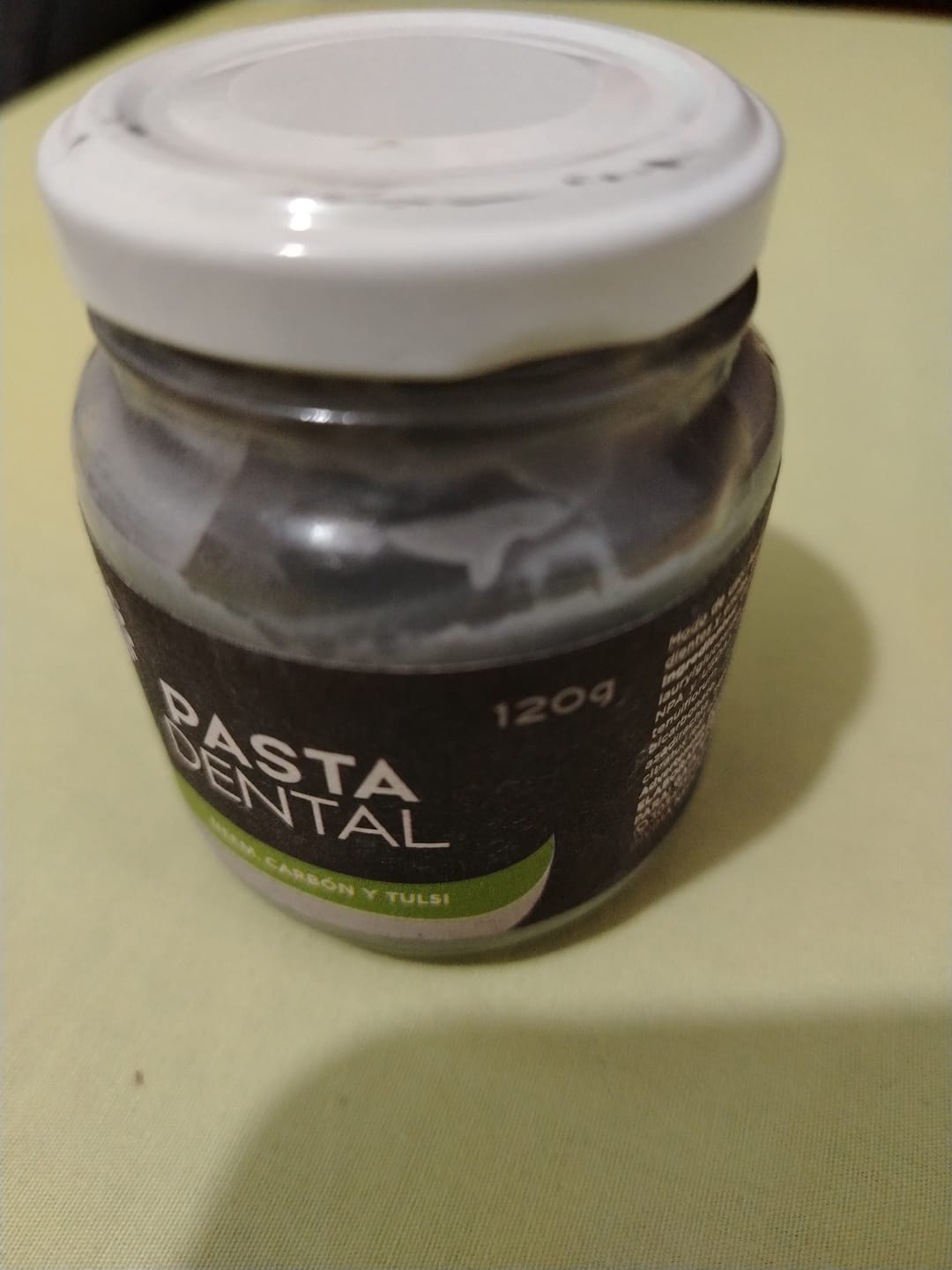 Customer photo review of Crema dental blanqueadora sin flúor