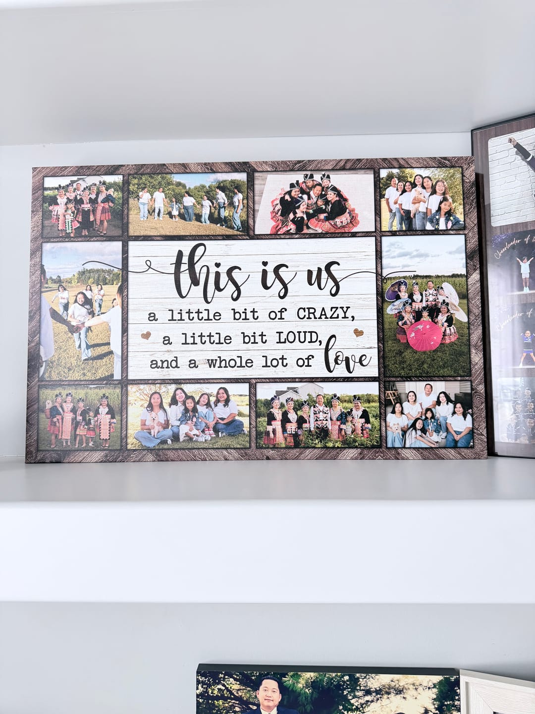 Customer photo review of Family Canvas -  Personalized Canvas Prints - Custom Family Photo Gifts, This Is Us Picture Collage Canvas