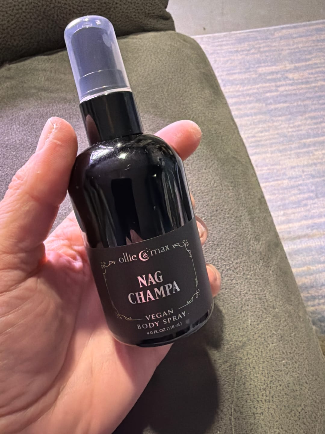 Customer photo review of Nag Champa Body Spray