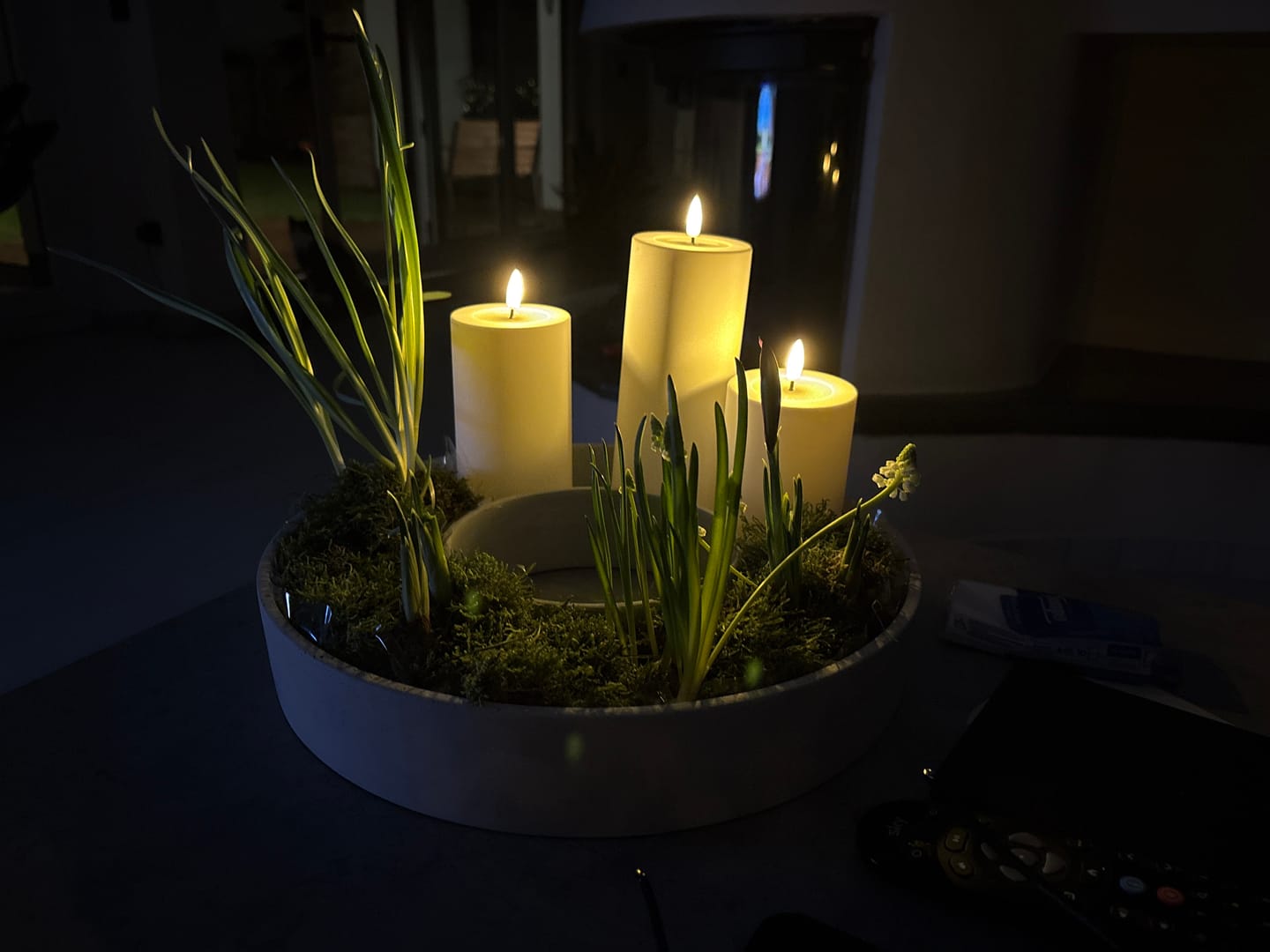 Customer photo review of Udendørs LED Bloklys Ø 7,5 x 12,5 cm Hvid