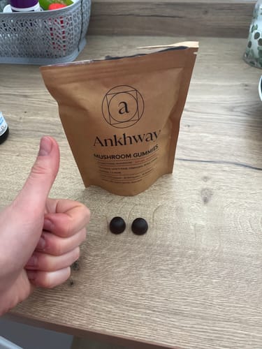 Customer photo review of Mushroom Gummies